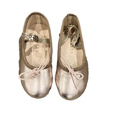 Noralee Champagne Metallic Ballet Flats Stylish Women's Accessories Shoes