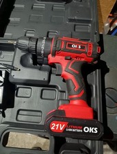 Oks Two Speed 21 V Cordless Hammer Drill With Battery And Charger In Case