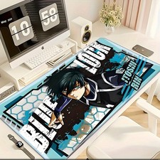 40 90cmRin Itoshi Anime Gaming Mouse Pad - Non-Slip Rubber Base, Large Desk Mat