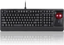 Perixx Periboard-522 Wired Trackball Mechanical Keyboard, Build-in 2.17 black 