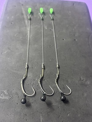 Ready Tied Curve Shank barbed Korda s  Darrel Peck  Multi Combi Slip D Rigs x3