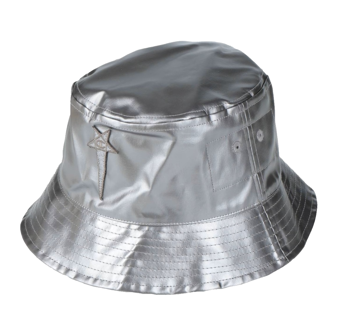 帽子 Champion x Rick Owens gilliganhat XL/2XL RICK OWENS x CHAMPION Silver Metallic Edition Gilligan Bucket Hat