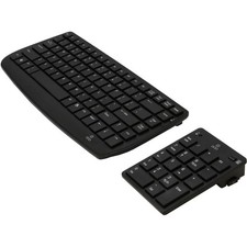 Onn 2.4GHz 87-Key Wireless Keyboard  18-Key Keypad w/ USB Receiver - Black