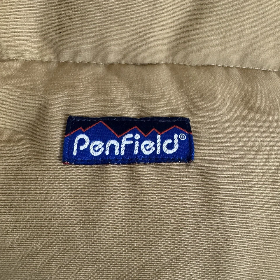 Penfield Vest Mens XL Brown Puffer Snap Button Up Pockets Cotton Polyester - Image 3 of 4