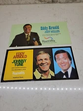 Eddy Arnold Jody Miller 1974 Johnny Yune 1979 Harrah's Reno Postcards Large Size