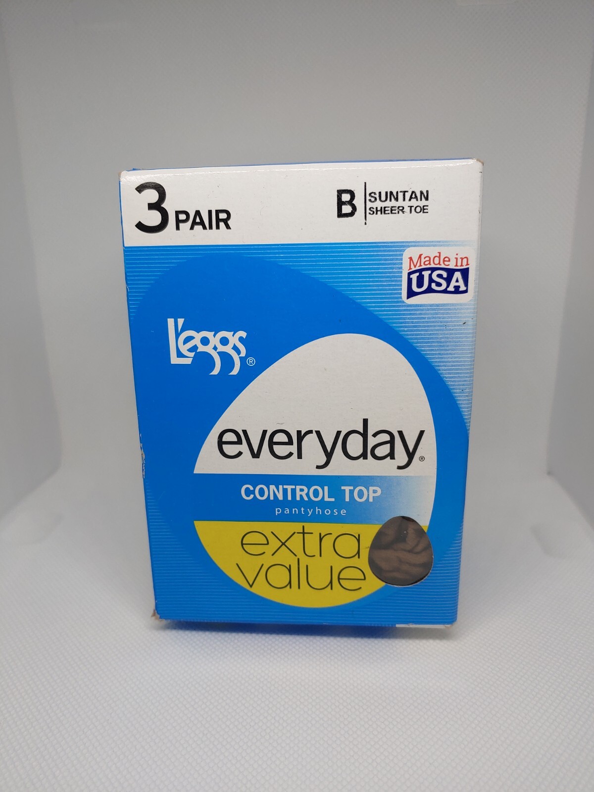 3 Pair Womens L'eggs Everyday Control Top Pantyhose Hosiery Regular