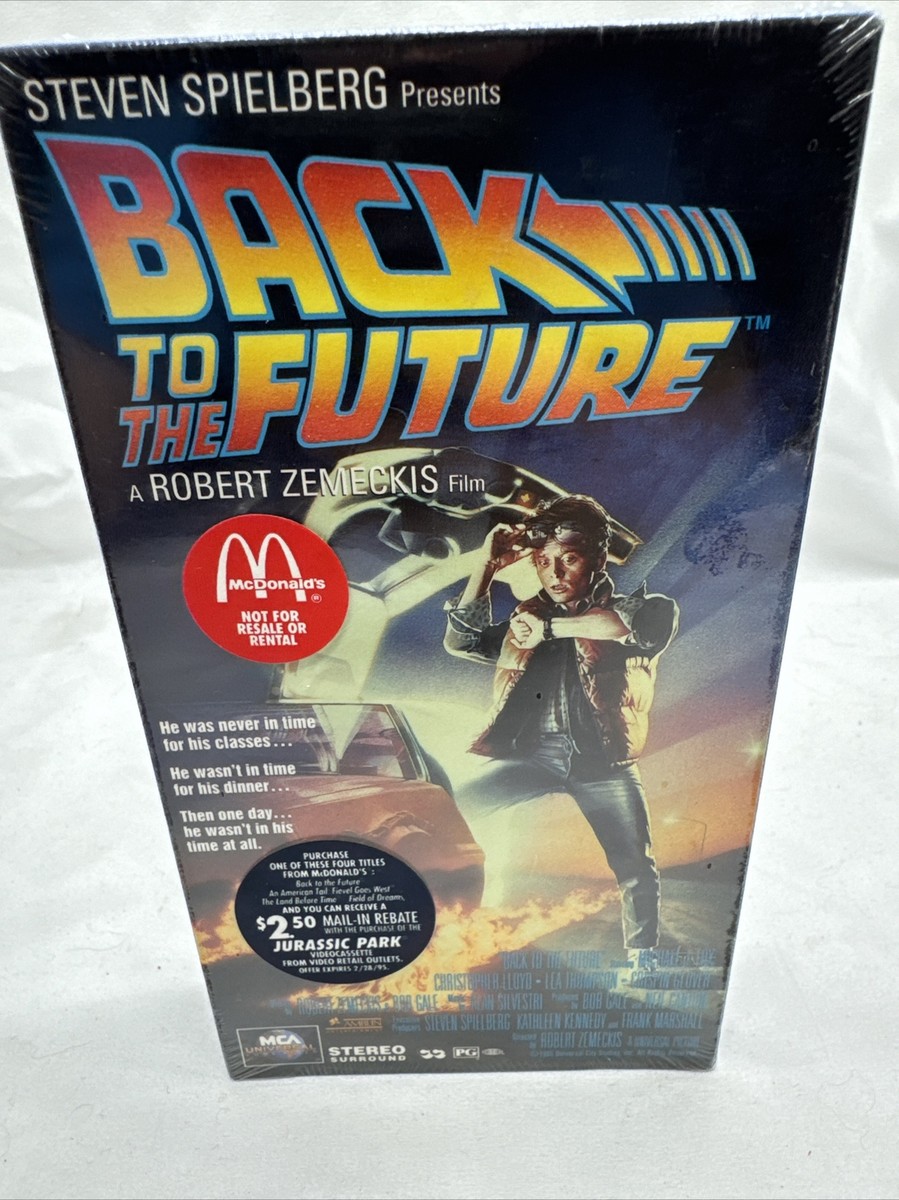 McDonald's 1994 BACK TO THE FUTURE Promo VHS Michael J Fox NEW w