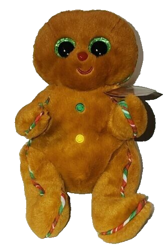 Ty Beanie Babies Crispin Gingerbread Man – Weiches Plüschtier, Sammlerfigur, Geschenk Zu Weihnachten 2022