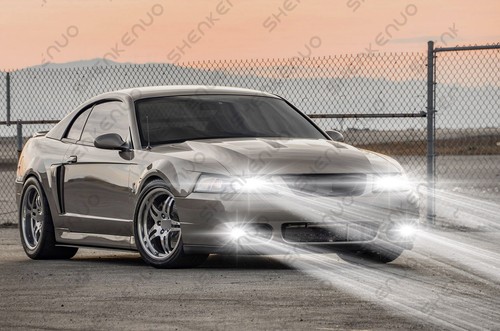 For Ford Mustang Gt Svt Cobra 1994-2004 - 4X LED Headlight + Fog Light Bulbs GB - Picture 11 of 12