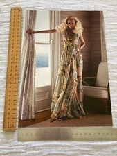 Double Sided Magazine Print AD ~ 1 Page Women’s Dresses Fashion Beauty Art 2004