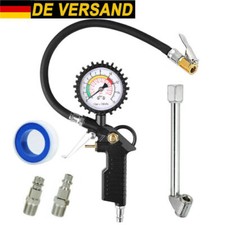 Druckluft Reifenfüller geeicht Reifenfüllpistole Manometer Auto Reifen 16 Bar DE