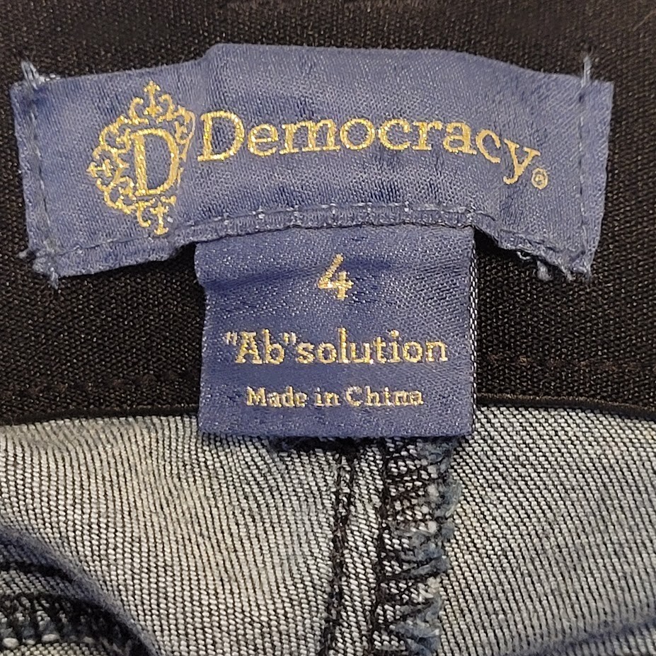 Democracy ABsolution Distressed Stretch Blue Jean… - image 4