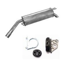 Endschalldämpfer + Zubehör Auspuff für Fiat Stilo Fliessheck 1.4 1.6 1.9JTD