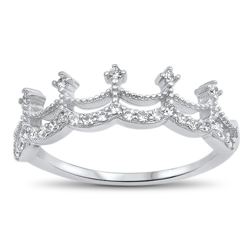 Wear Our Princess Tiara Rings And Feel Like One. Just Like Them, You Should Stand Out & Shine. Made With 925 Sterling Silver, Electroplated In 18K Gold. Ring Band Is Adjustable And - Foto 6