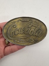 Vintage 1970's "Coca Cola at Fountains 5 Cents Soda" Belt Buckle