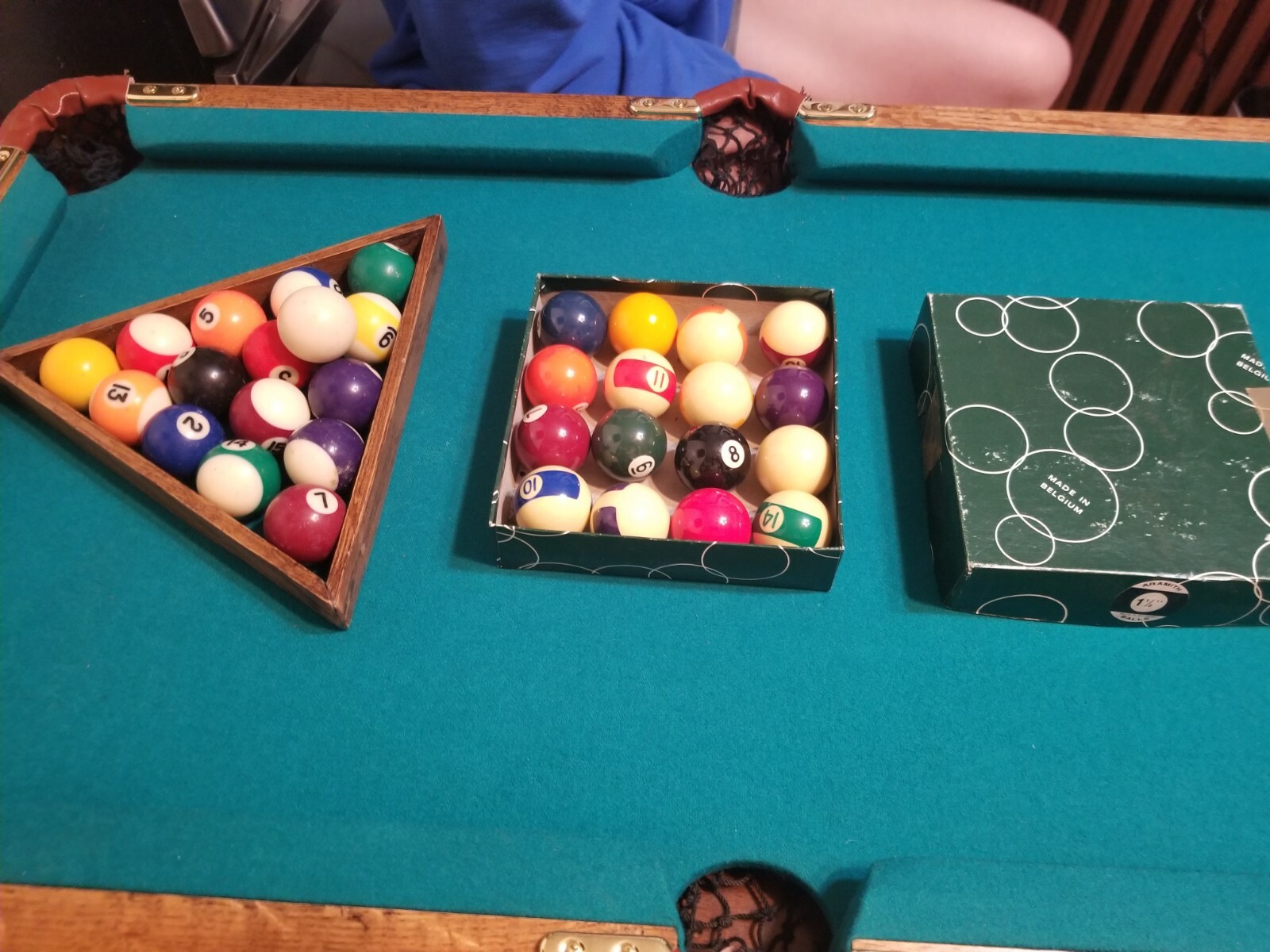 Vintage 70's Ambercrombie fitch Pool Billiards Table 4ft X 3ft Rare