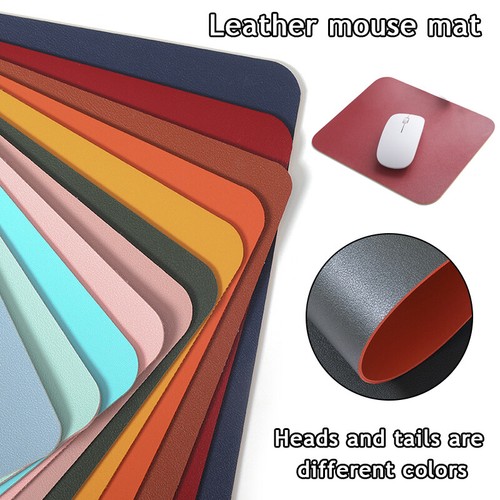 Mausmatte Mäusepad rutschfest PU Leder PC Computer Laptop Schreibtisch Büro Mousepad - Bild 11 von 18