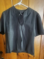 Vintage Lucia Fancy Black Blouse Size 10- Pristine! Please Check The Pictures!