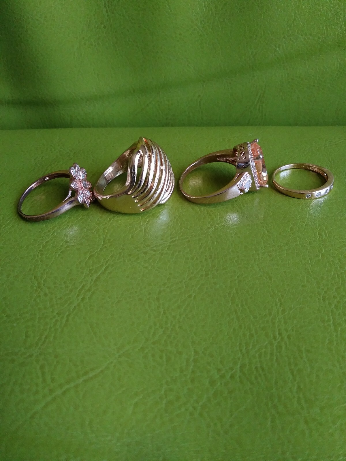 Rings Bronze colored Citrine Costume Jewelry Ring lot Size 9 eBay