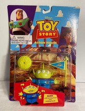 Vintage 1995 Pixar Toy Story Alien Action Figure New Unopened packaging.