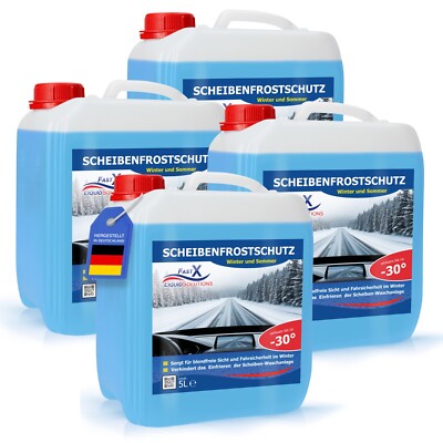 Scheibenfrostschutz -30°C  Frostschutz Scheiben Winter 4x5 Liter Fast-X