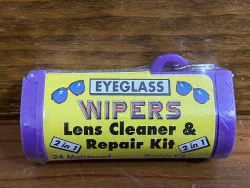vintage eyeglass wipers lens cleaner & repair Kit New Sealed
