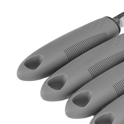 5pcs Special Supplies Adaptive Utensils Stainless Steel Rubber Handle MHA