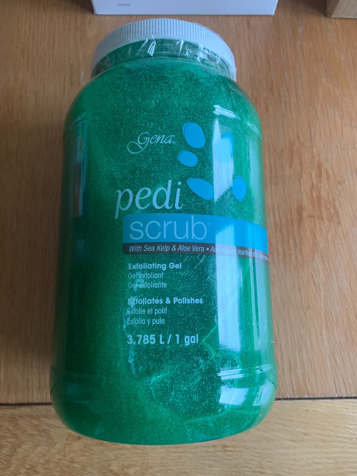 Brand New & Genuine Gena Pedi Scrub Gel 1 GALLON  (Pedicure Exfoliating Gel)