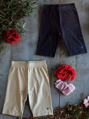Damen Sporthose kurz Leggings Shorts Baumwolle 2 Stück-Set Gr. XS