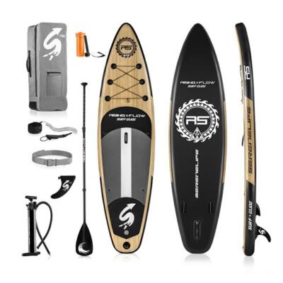 SereneLife 10ft Inflatable Stand Up Paddle Board SUP W Accessories - Pink