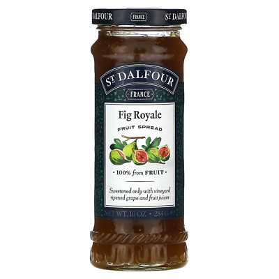 St. Dalfour, Fig Royal Fruit Spread, Jam Jelly Breakfast Preserves 10 oz