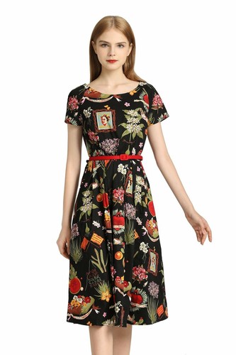 Cotton Vintage Dress with Poc | eBay