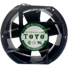 1 PCS TOYO Fan TM-172S1B-38W-A110D AC110V 17251 17cm 2 wire Aluminum frame fan