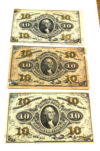 (1) FR-1238 10c Fractional Currency App. XF CHRC