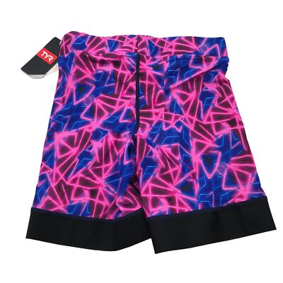 TYR Mens Wodapalooza Miami Prismatic 6.5 Jammer Swim Shorts Pink
