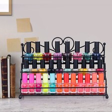 3 Tires Free-standing Metal Nail Polish Display Shelf Nail Varnish Bottle Holder