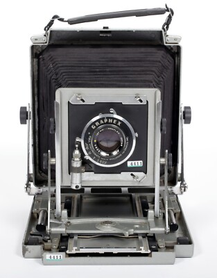 Toyo 4X5 metal field camera with 127mm + 210mm lenses + holders +