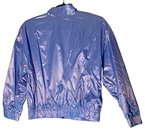 CONVERSE JACKET GIRLS 12-13 size LARGE POLY MESH FULL ZIP CHUCK TAYLOR ALL STAR - Picture 2 of 7