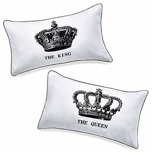 king and queen pillowcase