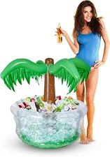 Inflatable Palm Tree Cooler 28" for Luau Parties Tropical Theme