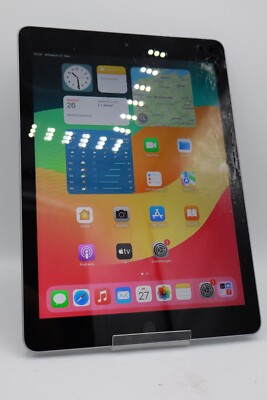 Apple iPad 6.Gen 2018 32GB WiFi  Wlan Grau Displayschaden A1893 #5026
