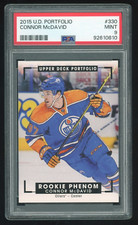 Connor McDavid Rookie Year 2015-16 Upper Deck Portfolio #330 Edmonton PSA 9 MINT