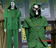 Avengers:doomsday Doctor Doom Victor von Doom Cosplay Costume Men Green Suit Set