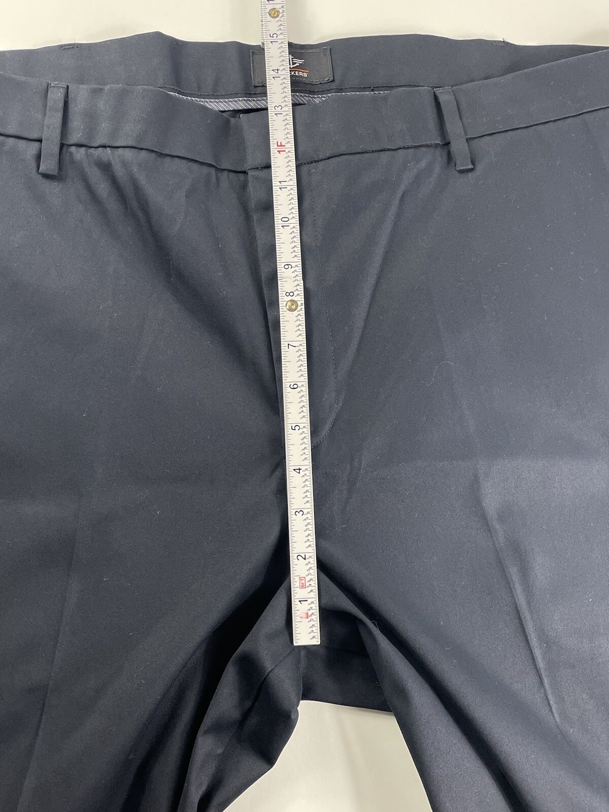 Dockers 44X32 Navy Blue Khaki Pants Men's Flat Front Stretch Classic