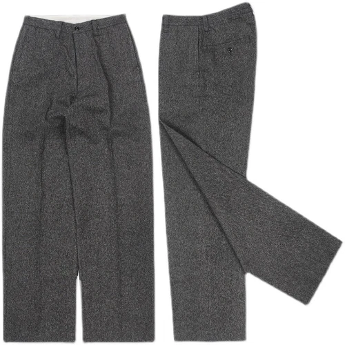 Retro Business Pants Men's Baggy Cotton Trousers Casual High Waist Loose Fit - Bild 3 von 10