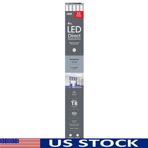 LED Light Bulbs 18 W Cool White Plug & Play 10 Pack Damp Rated Superior Quality