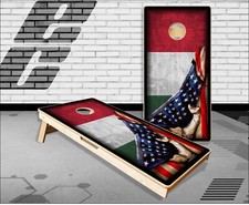 Hungarian Flag Pull Cornhole Boards Bean Bag Toss Game