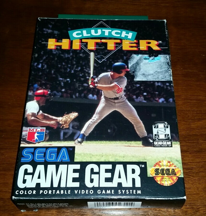 1991 Vintage Clutch Hitter Sega Game Gear Complete in Box Video Game