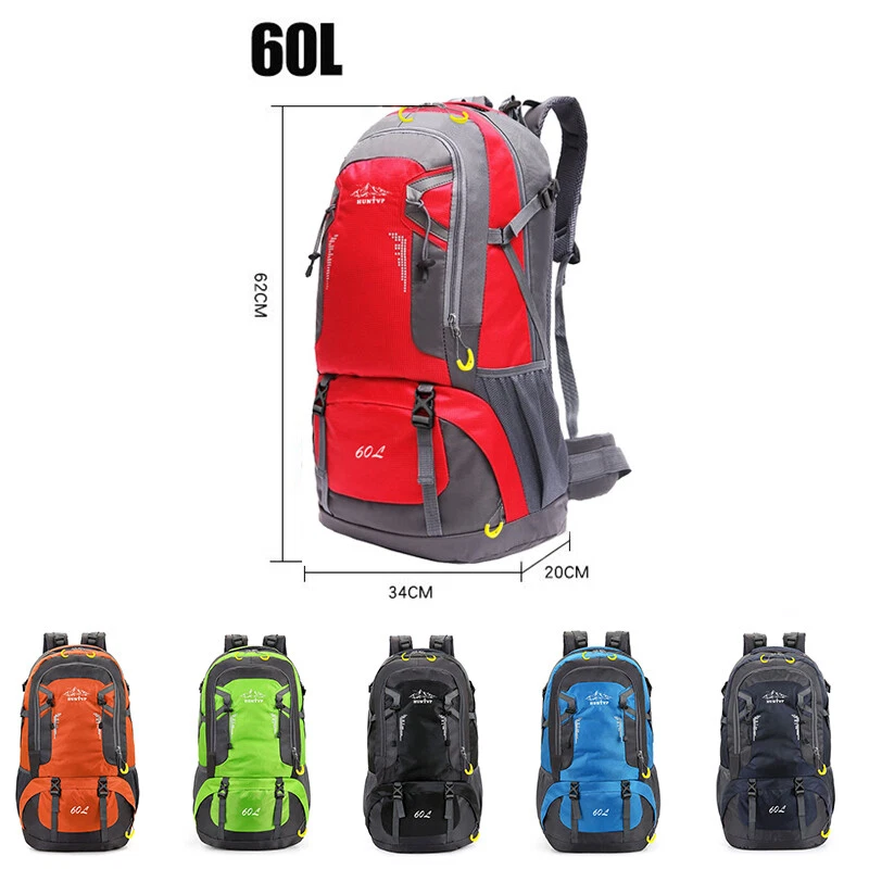 30L 40L 60L Rucksack Wasserdicht Herren Damen Outdoor Trekking Wanderrucksack - Bild 2 von 4