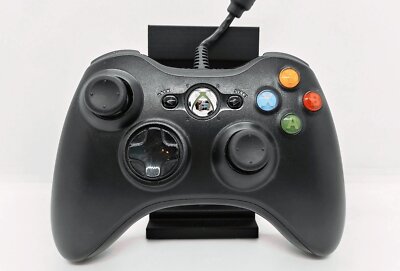 Original Microsoft Xbox 360 Wired Kabel Controller schwarz - Zustand: sehr gut